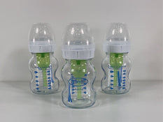 secondhand Dr. Brown's Options+ Anti Colic Wide Neck 3 Pack, 5oz, Glass Bottle Set