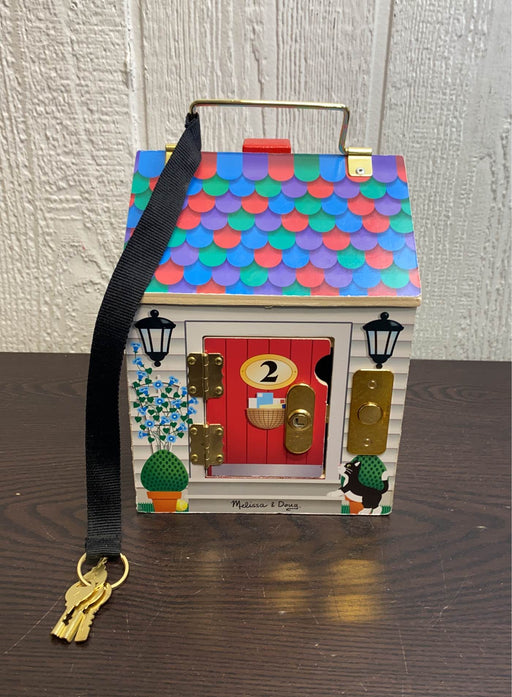 secondhand Melissa & Doug Take-Along Wooden Doorbell Dollhouse