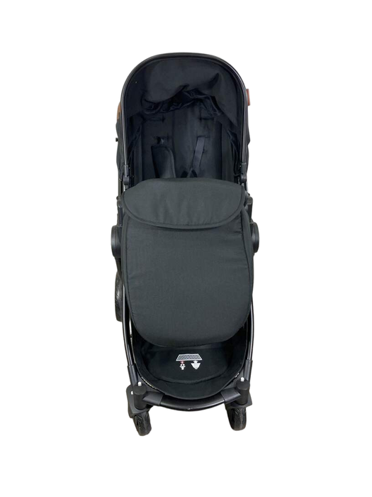 secondhand Mompush Ultimate 2 Baby Stroller, Black with Black Frame, 2022