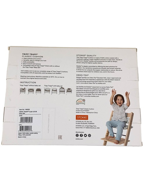 secondhand Stokke Tripp Trapp Classic Cushion, Grey Star