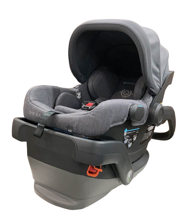 used UPPAbaby MESA V2 Infant Car Seat, 2023, Greyson (Charcoal Melange Merino Wool)