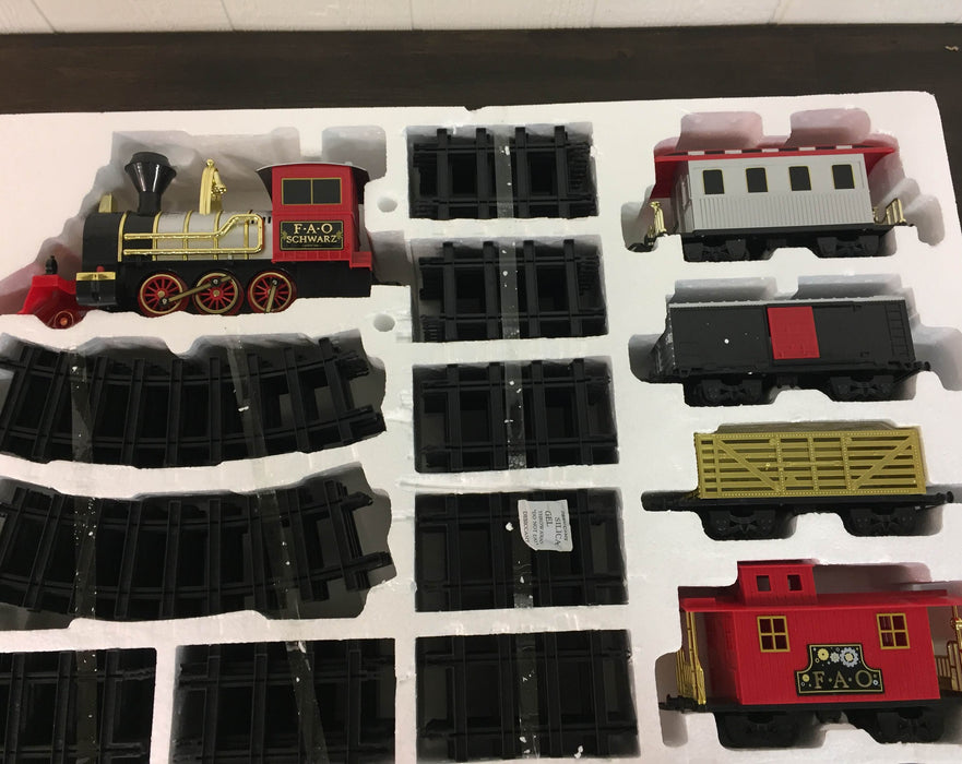 secondhand FAO Schwarz 75-Piece Motorized Train Set