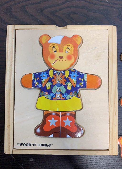 secondhand Melissa & Doug Wooden Bear Dress-Up