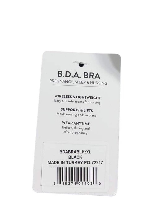 Shop Belly Bandit Bandita Maternity Nursing Bra, Black, X-Large ( 40-42 US Cup Size) at GoodBuy Gear