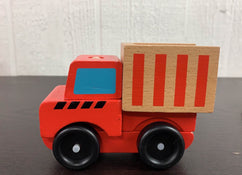 secondhand Melissa & Doug Stacking Construction Vehicles