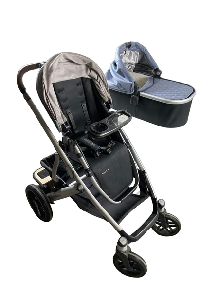 UPPAbaby VISTA Stroller with Piggyback Gregory Blue Melange 2018