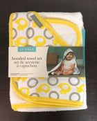 used JJ Cole Hooded Bath Towel Set, Yellow Ducks