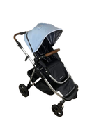 used Mockingbird Single to Double Stroller, 2023, Silver with Penny Leather, Windowpane, Sky