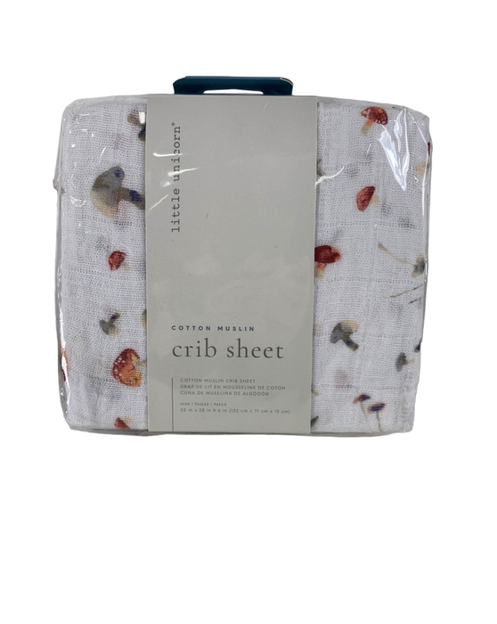 secondhand Little Unicorn Cotton Muslin Fitted Crib Sheet