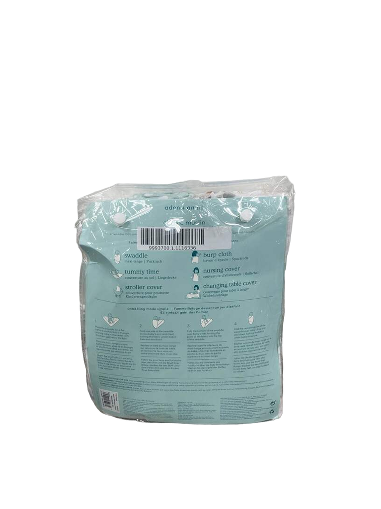 Aden + Anais Essentials Cotton Muslin Swaddle, 4pk