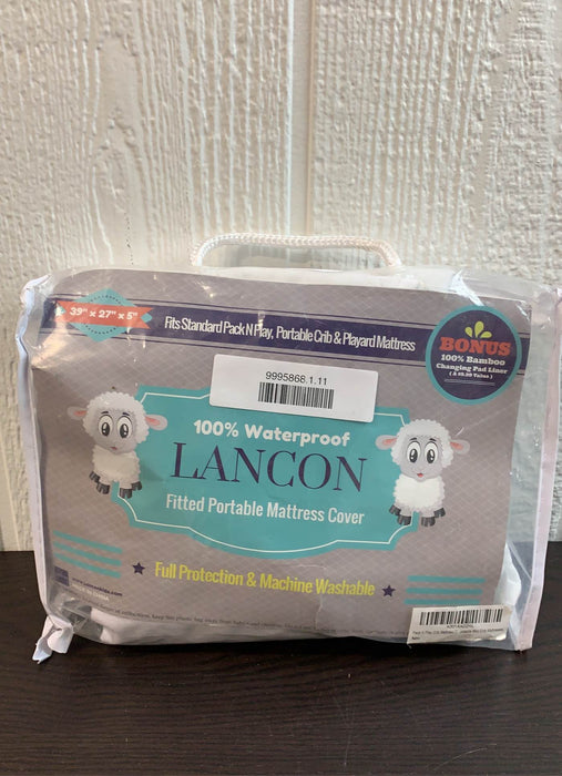used Lancon Fitted Portable Mattress Cover