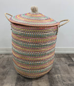 used Sea grass Hamper The Container Store Round Tapered Hamper, Rainbow