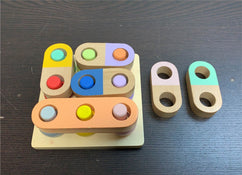 used Montessori Wooden Peg Toy