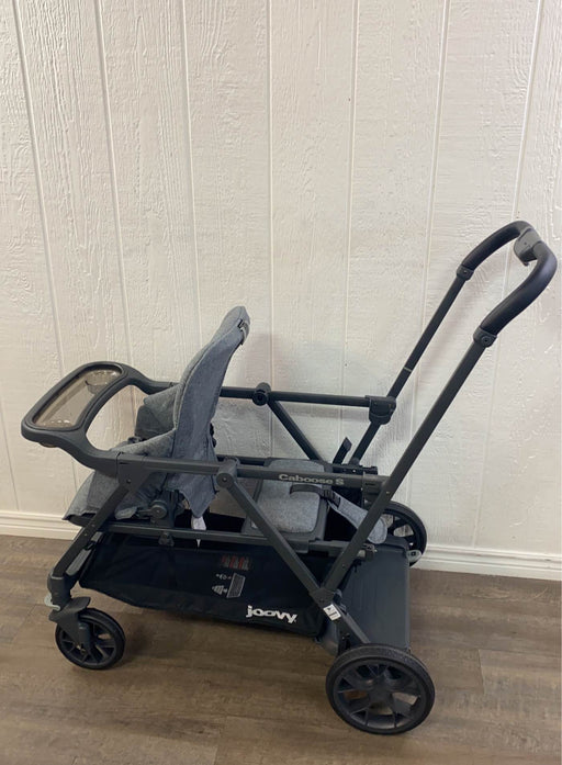 secondhand Joovy Caboose S Too Sit And Stand Double Stroller, Grey Melange, 2020