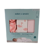 used Aden + Anais Essentials Easy Wrap Swaddle, 3 Pack, Briar Rose, 0-3 Months