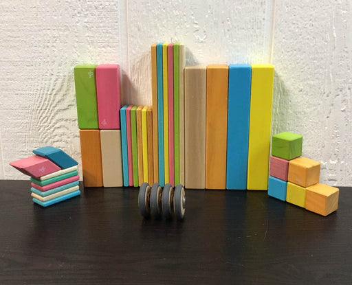 used Tegu Magnetic Wood Blocks 42 Piece, Tints