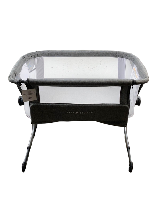 used Baby Delight Beside Me Dreamer Bassinet & Bedside Sleeper, Charcoal Tweed