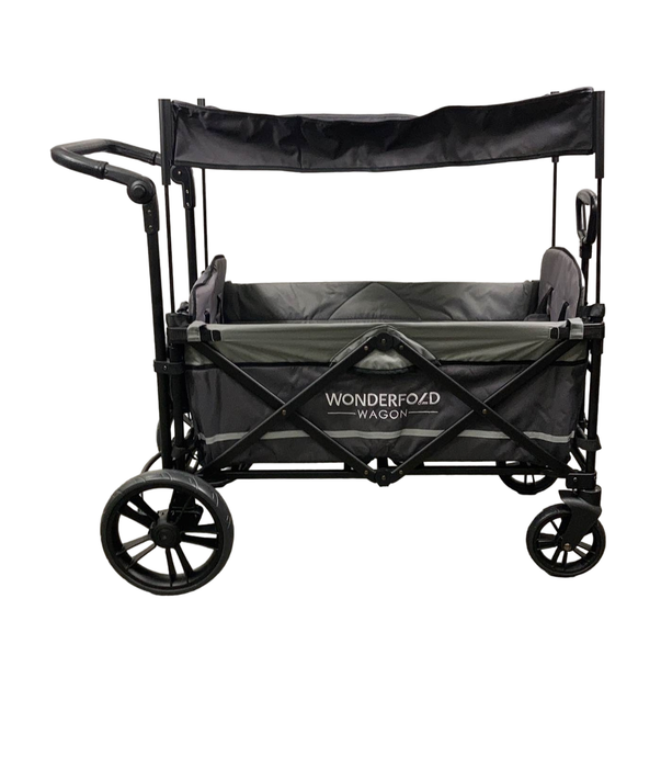 secondhand Wonderfold X2 Push + Pull Double Stroller Wagon, 2022, Stone Gray