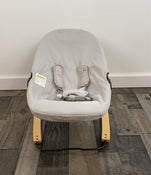 used Bloom Coco Go 3-in-1 Bouncer, Natural Wood, Frost Grey Organic