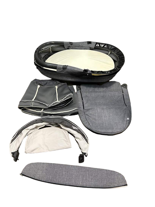 stokke trailz second hand Stokke Crusi & Trailz Carry Cot, Black Melange