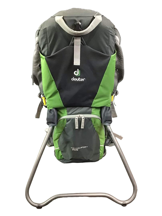 Deuter Kid Comfort Air Hiking Backpack, Granite/Emerald