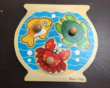 secondhand Melissa & Doug Jumbo Knob Puzzle
