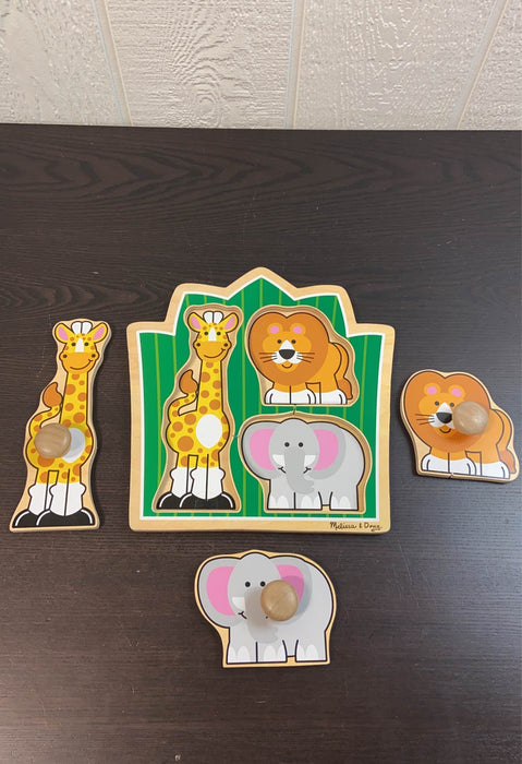 secondhand Melissa & Doug Jumbo Knob Puzzle
