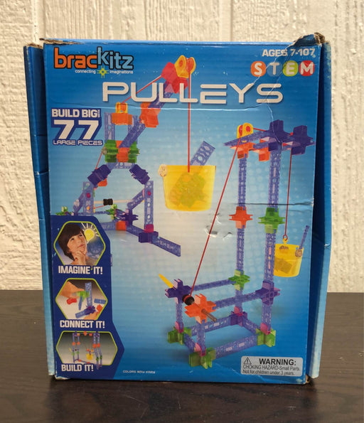 secondhand Brackits Brackitz Pulleys 77 Piece Set Educational Construction Set