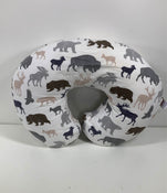 used Boppy Luxe Nursing Pillow, neutral wildlife