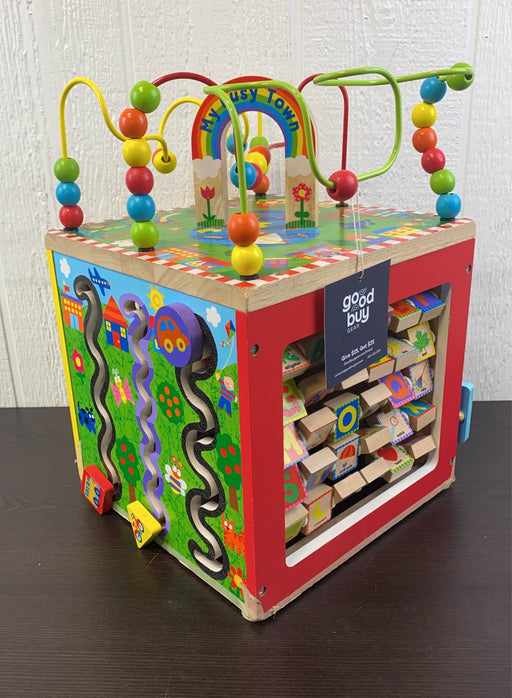 used ALEX Toys Discover My Busy Town Wooden Activity Cube