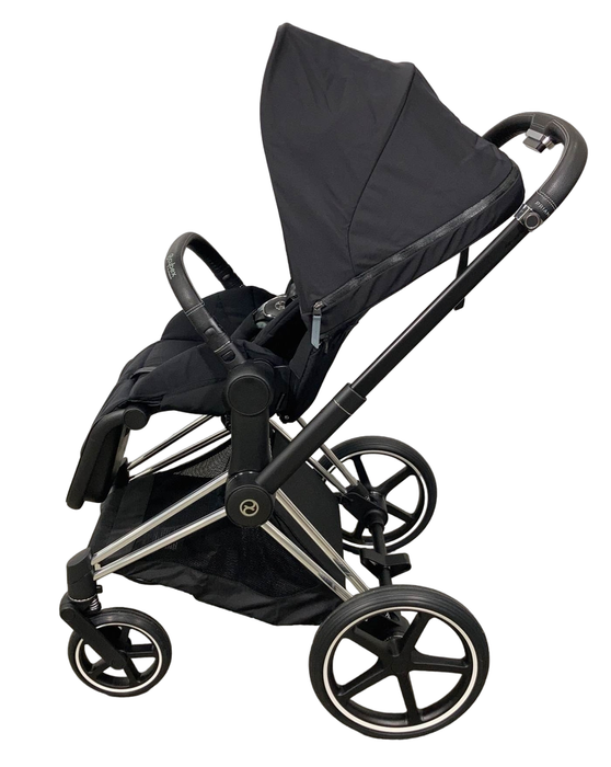 secondhand Cybex PRIAM Stroller, Chrome With Black Details, Deep Black, 2021