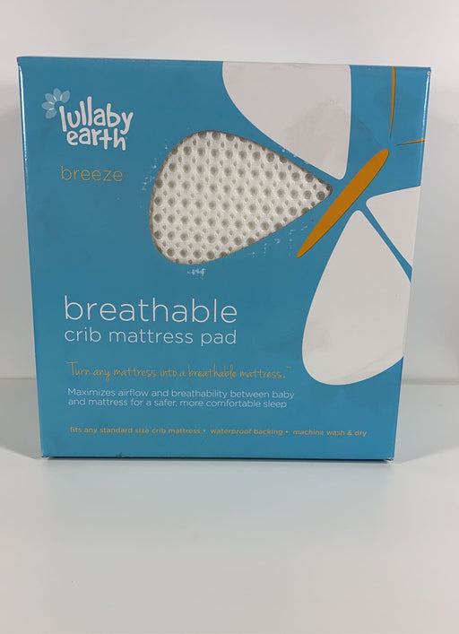 used Lullaby Earth Breathe Safe Air Breathable Crib Mattress Pad