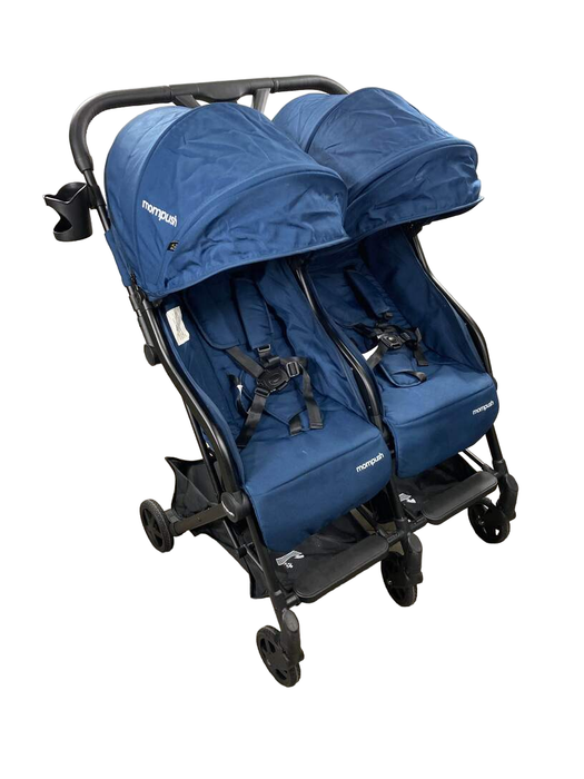 used Mompush Lithe Double Stroller, Navy, 2021