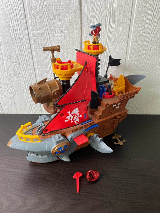 used Fisher Price Imaginext Shark Bite Pirate Ship