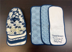 used BUNDLE Bibs And Burp Cloths, Chickpea