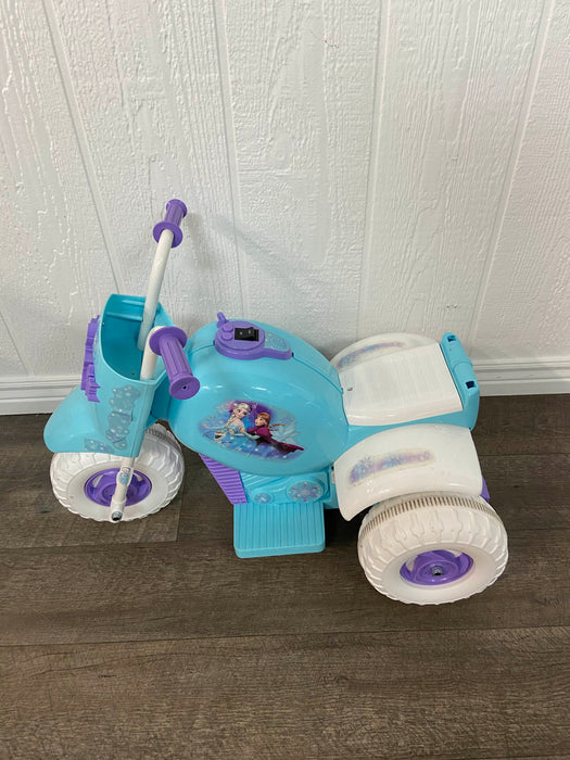 secondhand Huffy Disney Frozen 6V Girls Ride On Motorcycle Tricycle