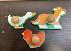 secondhand Melissa & Doug Jumbo Knob Puzzle