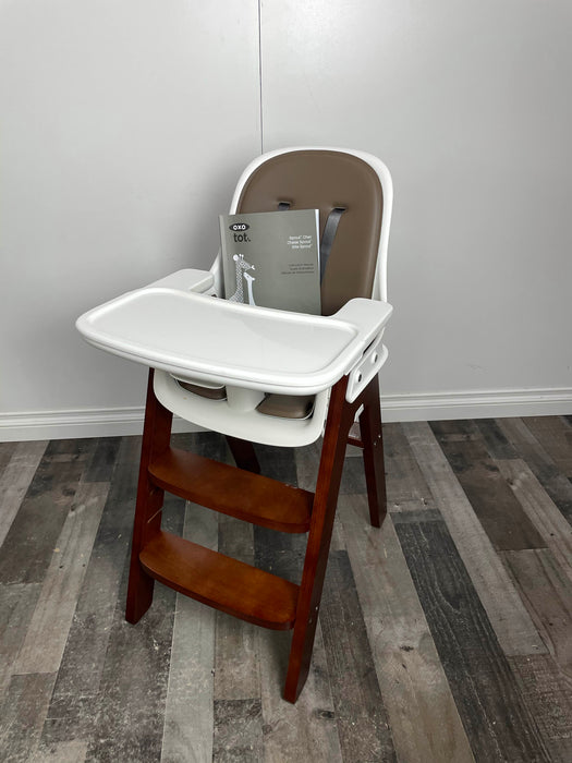 used OXO Tot Sprout High Chair, Taupe/Birch