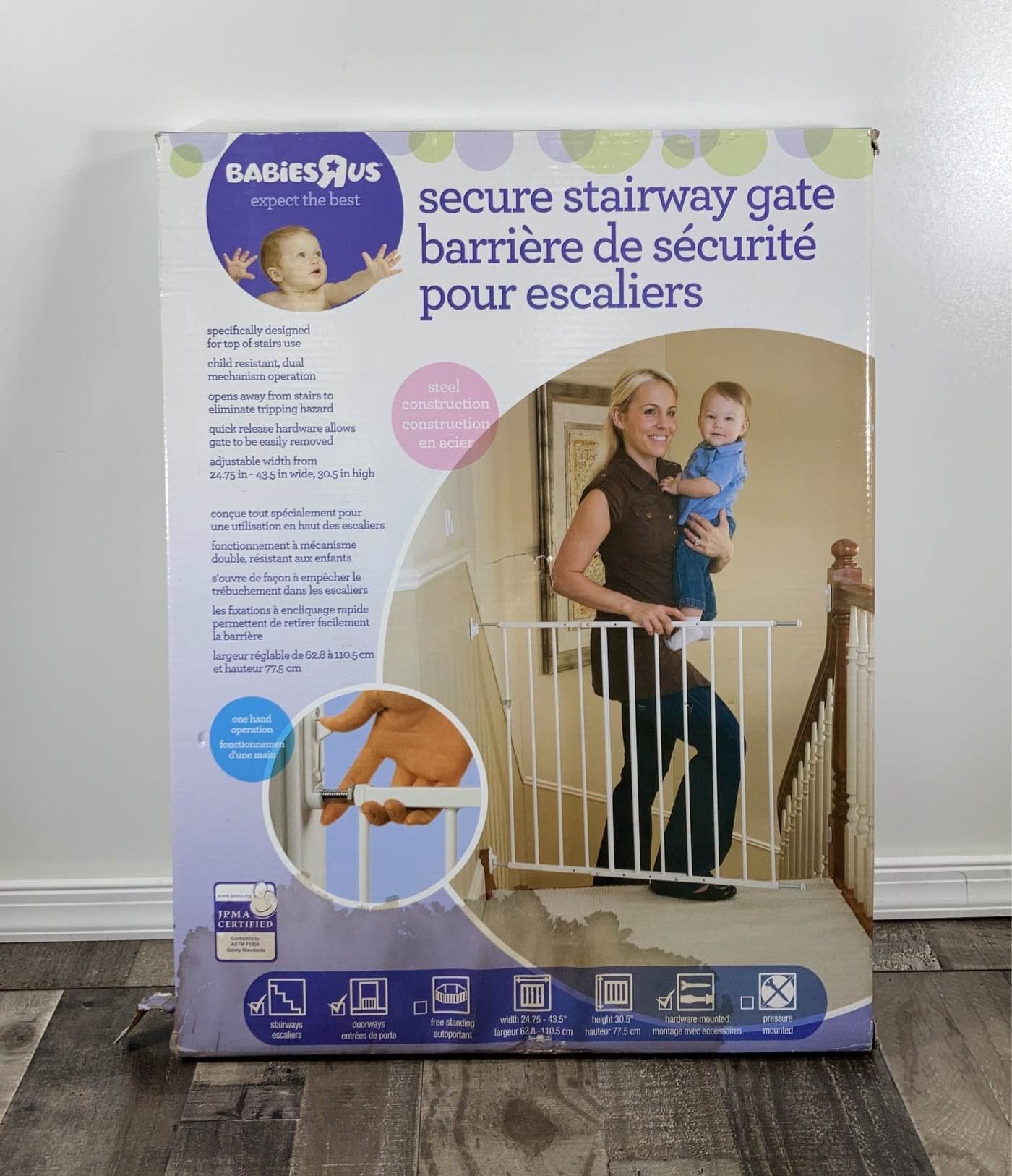 Babies r us cheap secure stairway gate