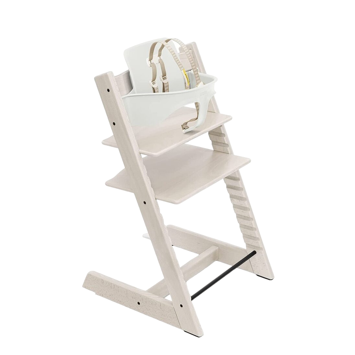 Stokke Tripp Trapp Complete High Chair, Whitewash, Nordic Grey