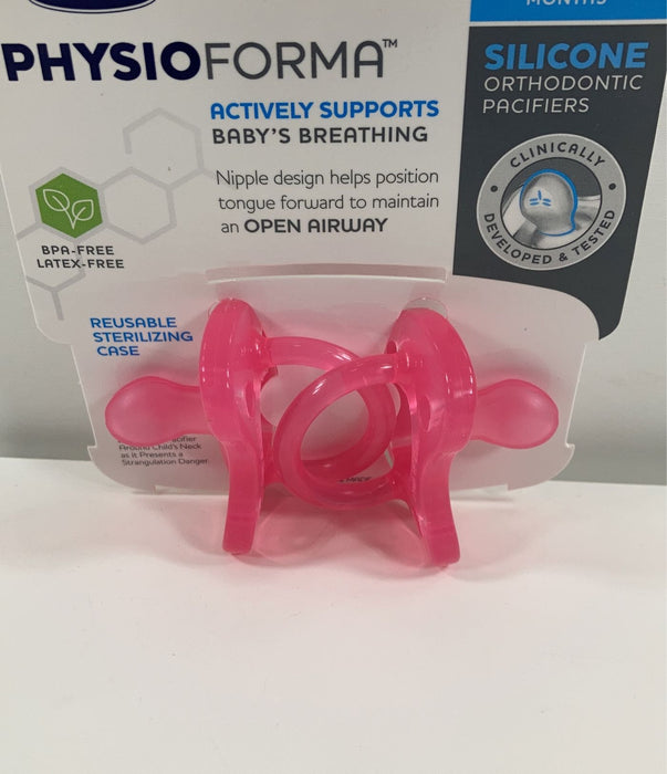Shop Chicco PhysioForma Pacifiers, 0-6 Months, Pink at GoodBuy Gear