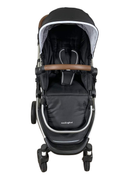 secondhand Mockingbird Single Stroller, 2023, Black, Watercolor Drops, Silver With Penny Leather