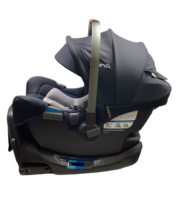 secondhand Nuna PIPA rx Infant Car Seat with RELX Base, 2023, Caviar