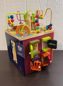 secondhand B. toys Zany Zoo Wooden Activity Cube