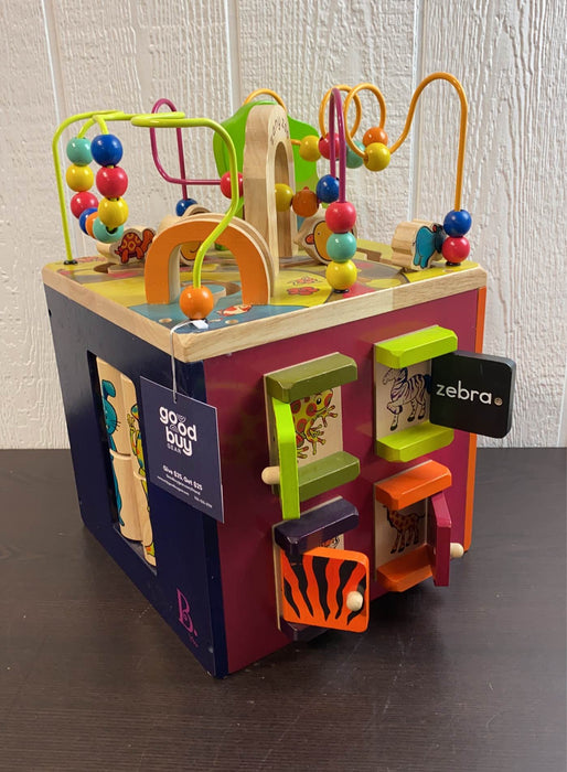 secondhand B. toys Zany Zoo Wooden Activity Cube