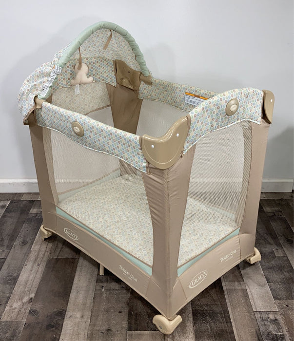 secondhand Graco Travel Lite Crib, With Stages