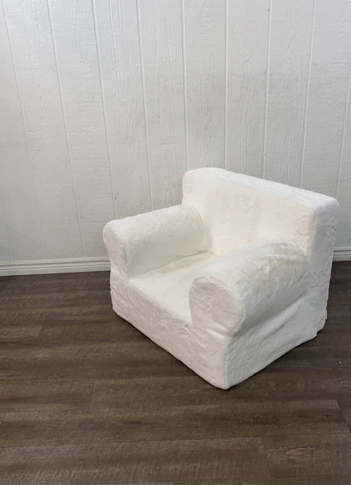 secondhand Pottery Barn Kids My First Ivory Faux Fur Anywhere Chair