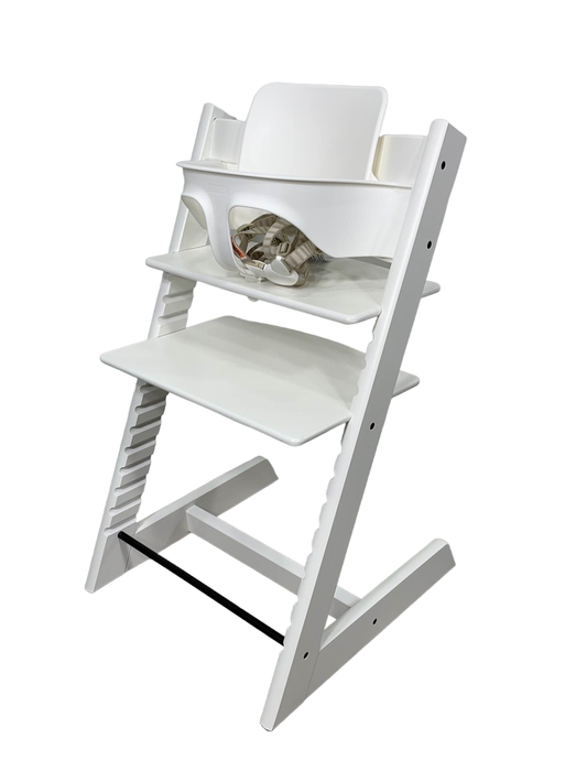 secondhand Stokke Tripp Trapp Complete High Chair, White, Silver Star