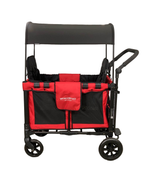 secondhand Wonderfold W2 Original Multifunctional Double Stroller Wagon, 2021, Red