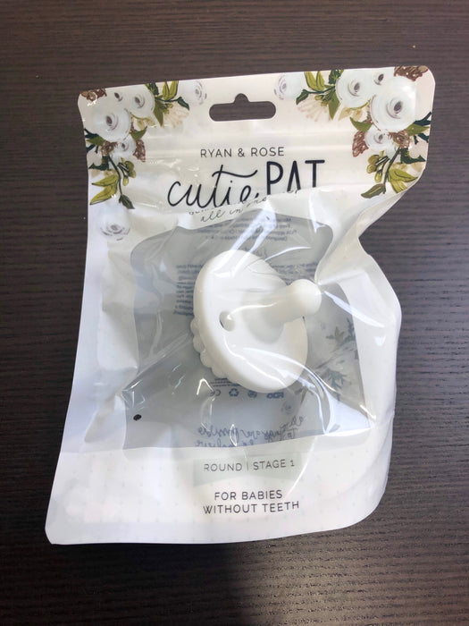 secondhand Ryan & Rose Cutie Pat Pacifier & Teether, White